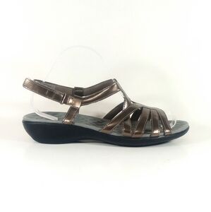 Clarks Metallic Bronze Sandals